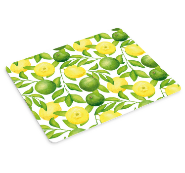 Alfombrilla ratón texturas limas y limones - TenVinilo