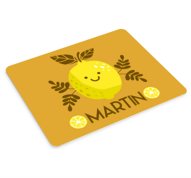 Zâmbet lămâi personalizat saltea mouse-ului - TenStickers