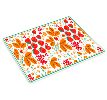 Strawberry Russian pattern original mouse pad - TenStickers