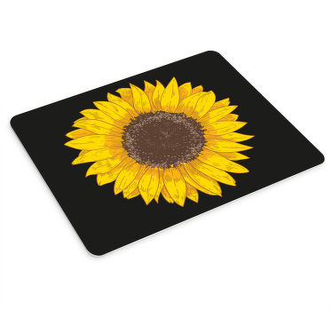 美しい大きなひまわりオリジナルマウスパッド - TENSTICKERS