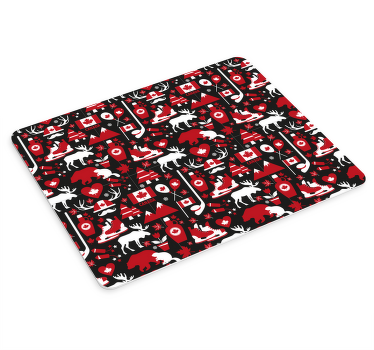 Canadian symbol pattern more mousepads - TenStickers