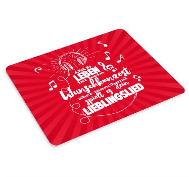 Mousepad Spruch Live ist kein picknick-zitat - TenStickers