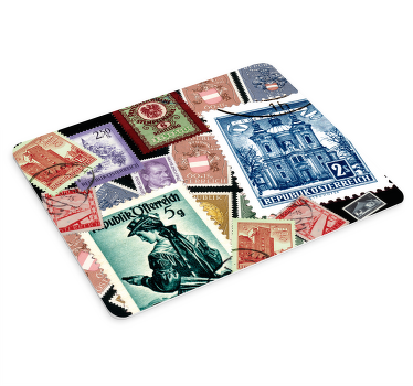 Mousepad Weltkarte österreichische reisestempel - TenStickers