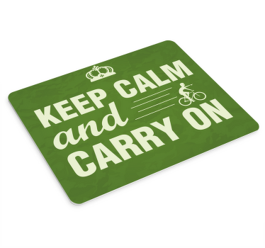 Tapetes de rato com frases Mantenha a calma e continue - TenStickers