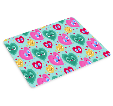 Alfombrilla raton original Corazones lindos - TenVinilo