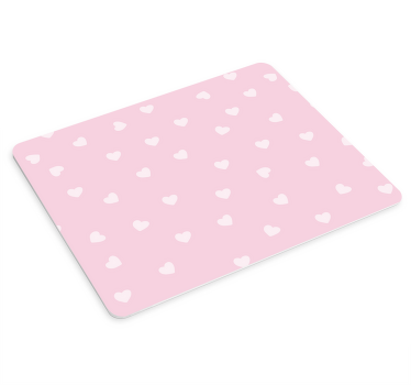 Pink hearts background mouse pad patterns - TenStickers