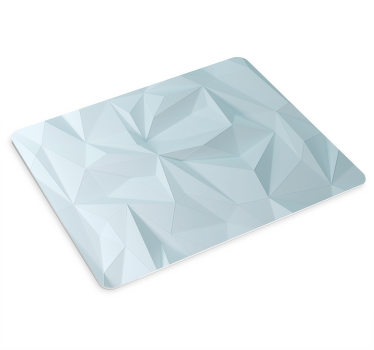 Light blue polygonal mouse pad - TenStickers