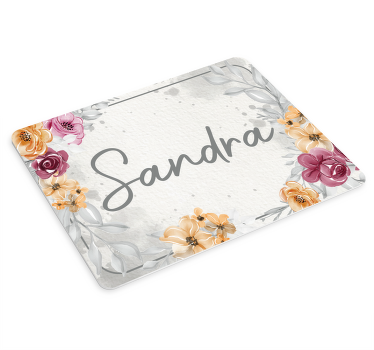 Kvety visiace na vrchu s podložkou pod myš - Tenstickers