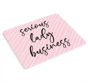 Ciddi bayan iş mouse pad tırnak - TenStickers