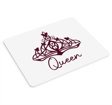 Királynő szöveg koronával több egérpad - TenStickers