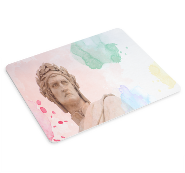 Estilo dante alighieri coloreado más alfombrillas de raton - TenVinilo