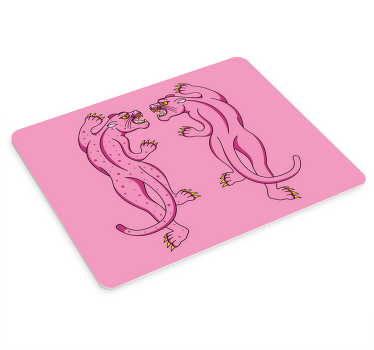 Confronting Pink Panthers original mouse pad - TenStickers
