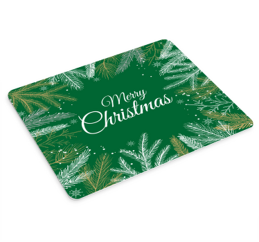 Merry Christmas green more mousepads - TenStickers