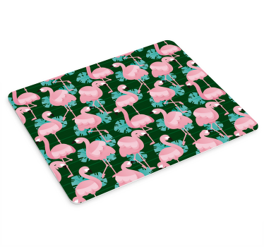 Mauspad Muster flamingo tropen - TenStickers
