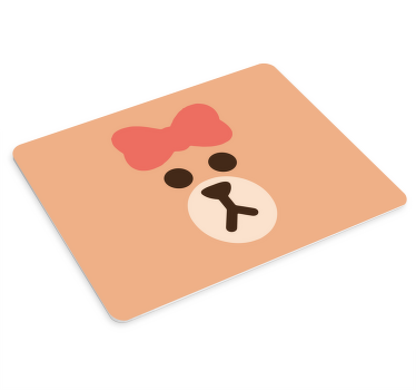 Teddy bear with bow original mouse pad - TenStickers
