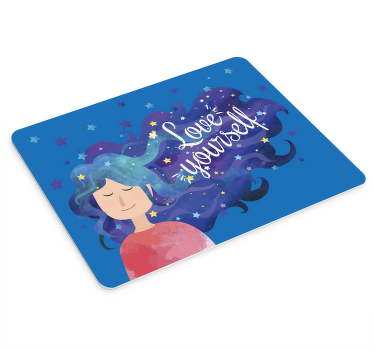 Mousepad Spruch haarinspiration mit sternen - TenStickers