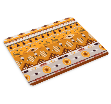 Boho oransje mønster flere musematter - Tenstickers