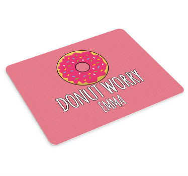 甜甜圈担心个性化鼠标垫 - TenStickers