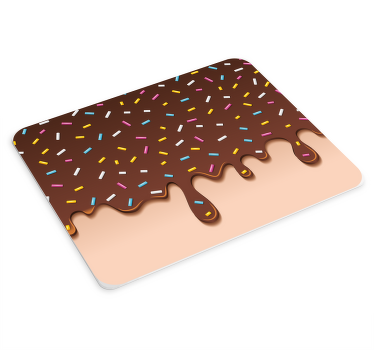 Tapetes de rato originais Creme donut com nome - TenStickers