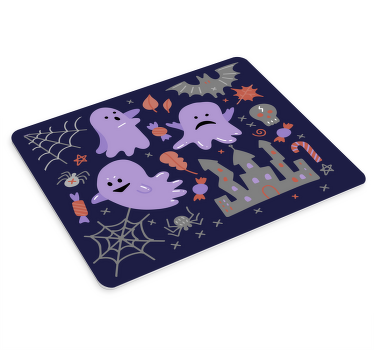 幽霊ハロウィンオリジナルマウスパッド - TENSTICKERS