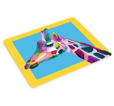 色付きのキリンオリジナルマウスパッド - TENSTICKERS