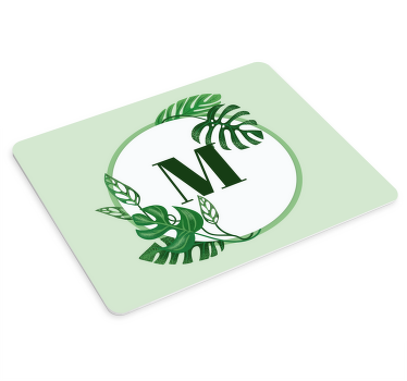 Monstera inicial personalizado mais mousepads - TenStickers