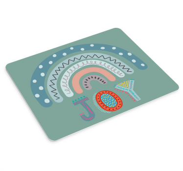 Rainbow with quote mouse pad quotes - TenStickers