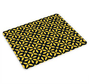 Mouse pad texturas patrón geométrico dorado - TenVinilo