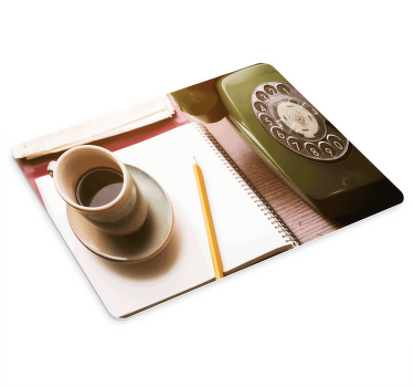 Mauspad originell Antikes telefon und buch - TenStickers