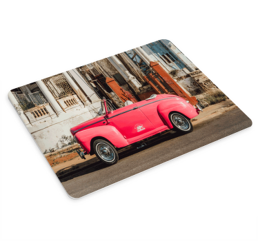 Tapetes de rato originais Carro velho rosa - TenStickers