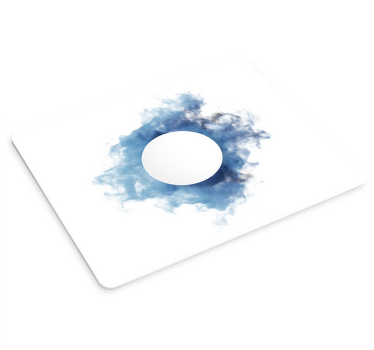 Alfombrilla ratón anime Pared rota fuego azul - TenVinilo