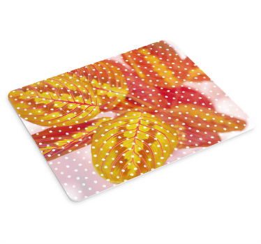 Alfombrilla ratón original Maranta roja con puntos - TenVinilo