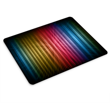 Rainbow lines gaming mouse pad - TenStickers