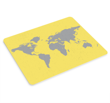 Alfombrilla ratón mapamundi Mapa del mundo pantone - TenVinilo