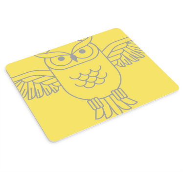 Nordic pantone owl original mouse pad - TenStickers