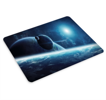 sunrise planet system space 3d gaming mouse pad - TenStickers