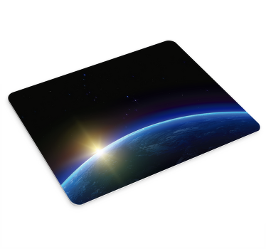 Galaxy earth with sun gaming mouse pad - TenStickers
