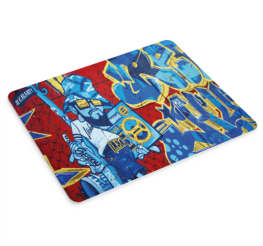 graffiti on a brick wall original mouse pad - TenStickers