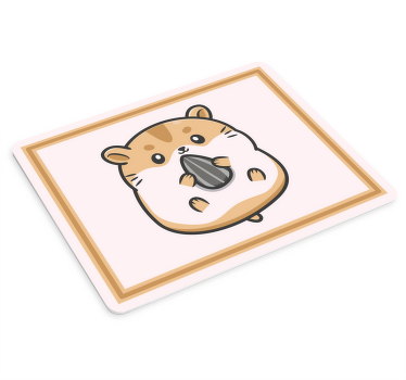 可爱仓鼠卡通原创鼠标垫 - TenStickers