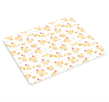 Alfombrilla ratón original Granja de dibujos animados de pollos y - TenVinilo