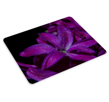 Alfombrilla ratón original Diseño de flor morada - TenVinilo