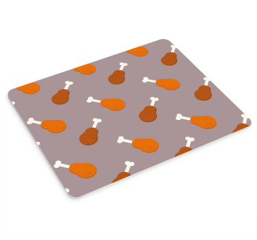 鸡腿无缝图案原装鼠标垫 - TenStickers