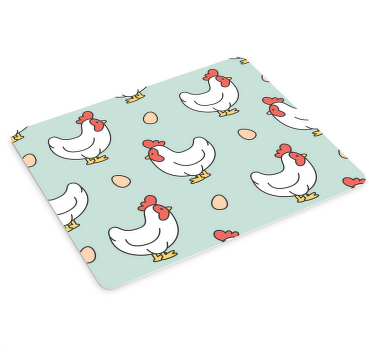 Açık renkler tavuk yumurtası deseni daha fazla fare altlığı - TenStickers