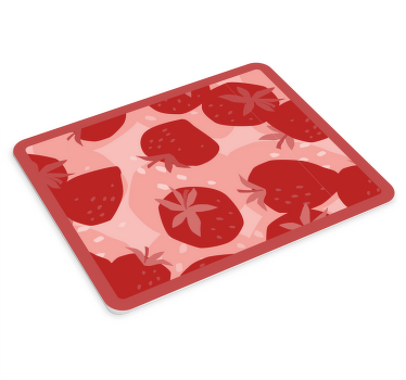Abstraktní červené jahody originální podložka pod myš - TenStickers