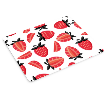 Alfombrilla ratón original Fresas rojas de aspecto real - TenVinilo