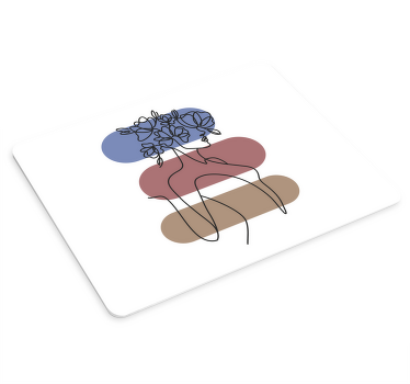 Nice woman with floral hat  more mousepads - TenStickers