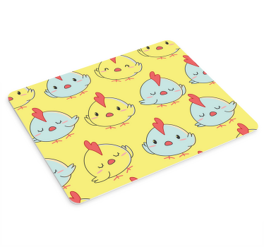 黄色小鸡图案原装鼠标垫 - TenStickers