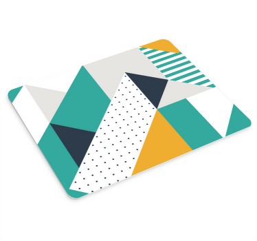 三角形の幾何学アートオリジナルマウスパッド - TENSTICKERS