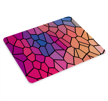 Mauspad originell Lebendige farbe geometrische malerei - TenStickers