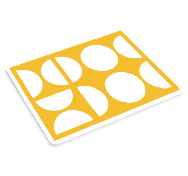 Yarım daire geometrik sanat orijinal mouse pad - TenStickers